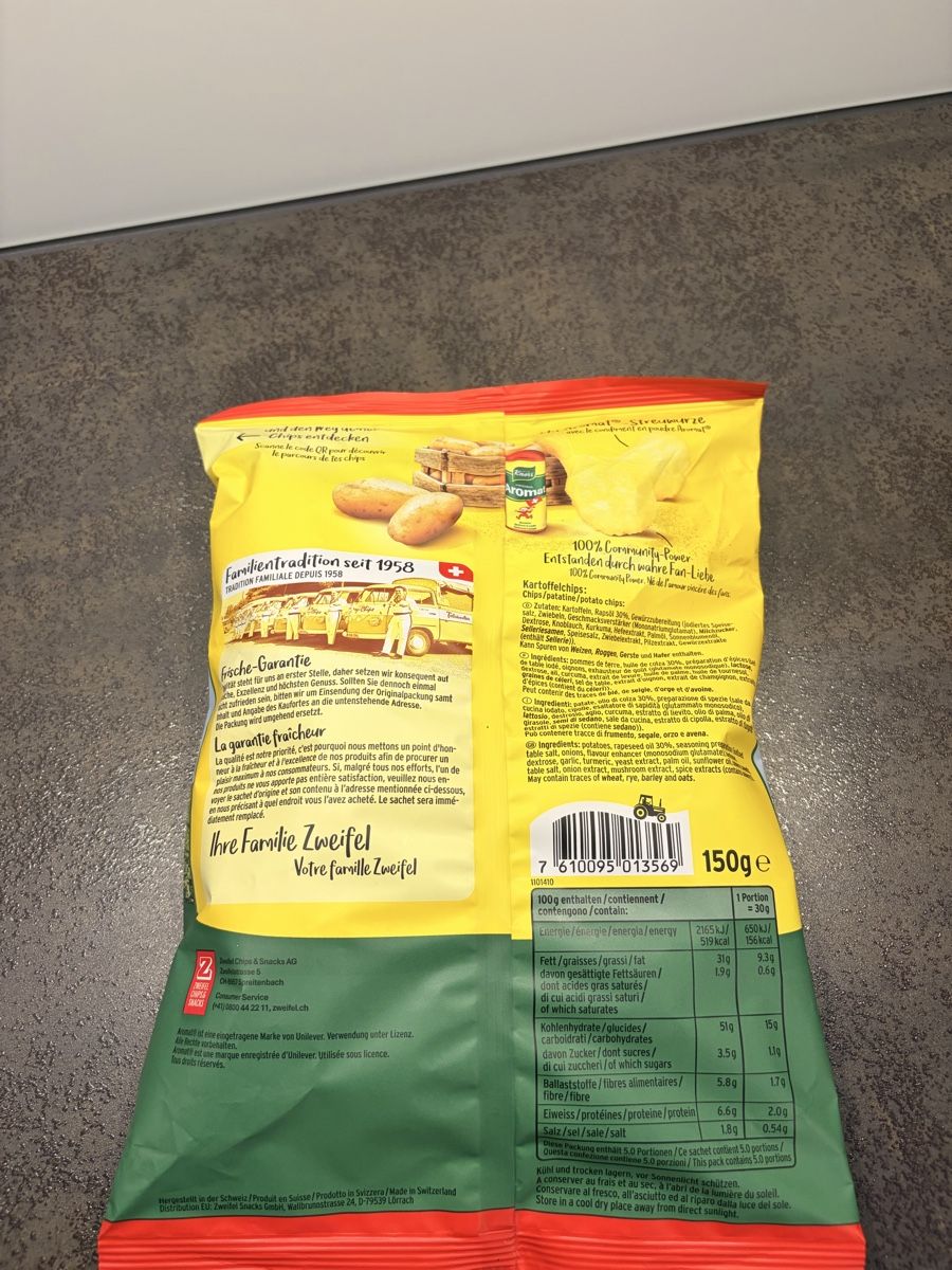 Aromat Zweifel Chips (Neu und originalverpackt) in Schinznach Dorf für ...
