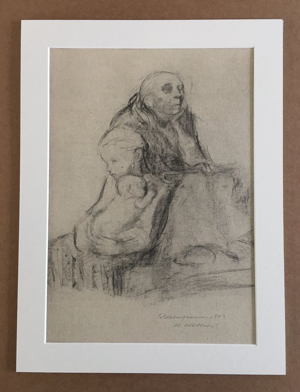 Grafiken & Lithographien: Käthe Kollwitz  "Soldatenfrauen"  ZINK- oder STRICHÄTZUNG – Gebraucht aus Nennigkofen von juhit 1