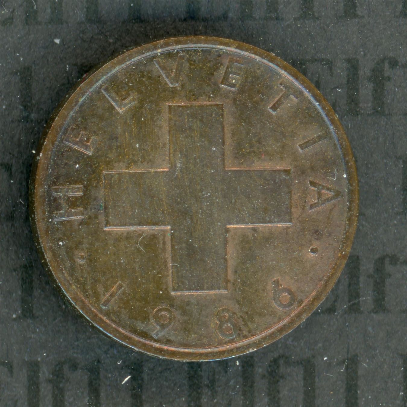 Tutti le monete: CHF___0.01 1986 vz 1 Rappen – Usato da Widnau venduto da Elf11