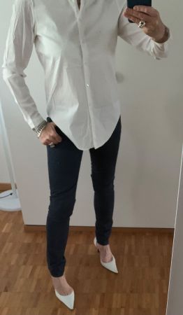 Hemdbluse/ESPRIT Baumwolle Weiss