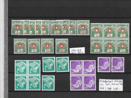 Portofreiheit 1927 - 1943 ** 11B-13B mit Falz Kat: CHF 490.-