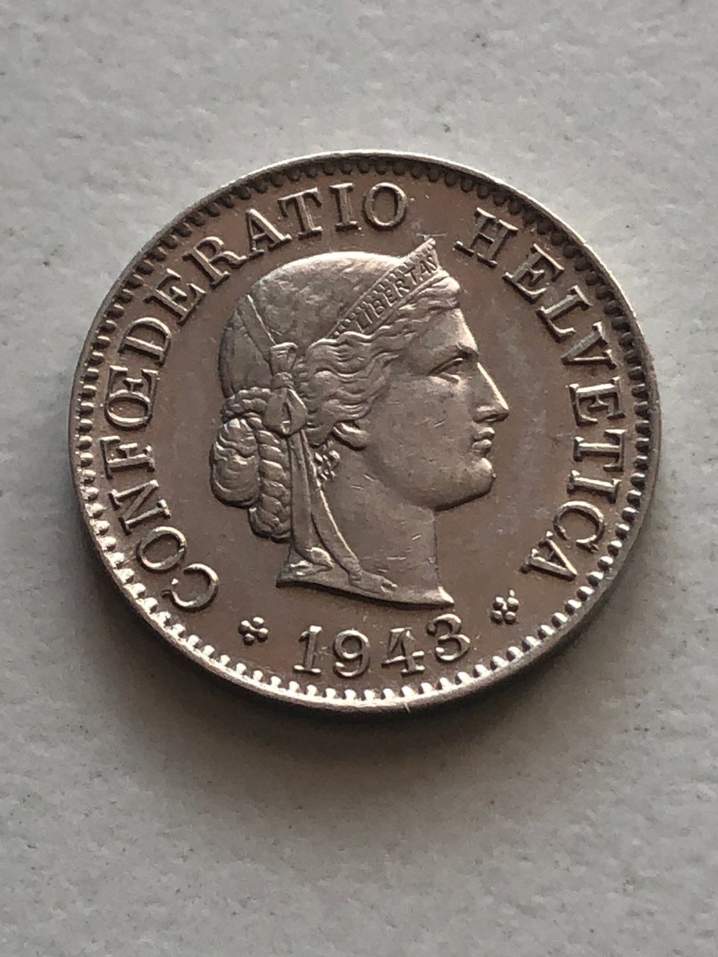 Tutti le monete: 5 Rp. 1943 Top – Usato da Schötz venduto da Odpa