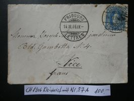 CH 1906 Nr. 87A auf Kleinbrief