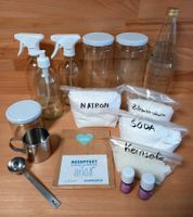 DIY Set Sauberkasten mit Utensilien für 6 Haushaltsreiniger