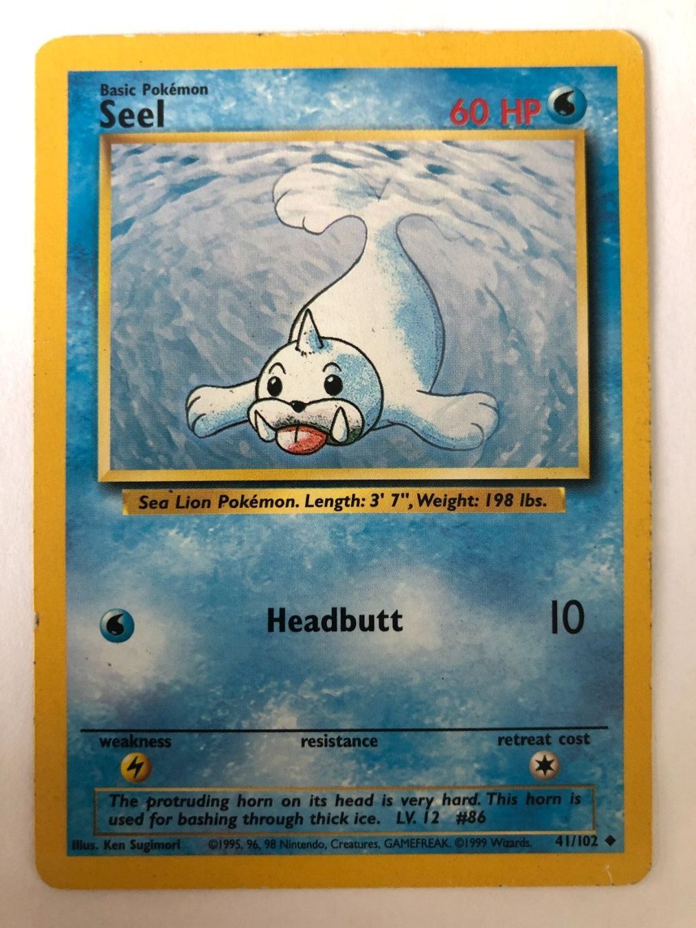 Pokémon Carte collezionabili: Seel - Base Set - Pokemon – Usato da Nussbaumen AG venduto da Bika-Shop