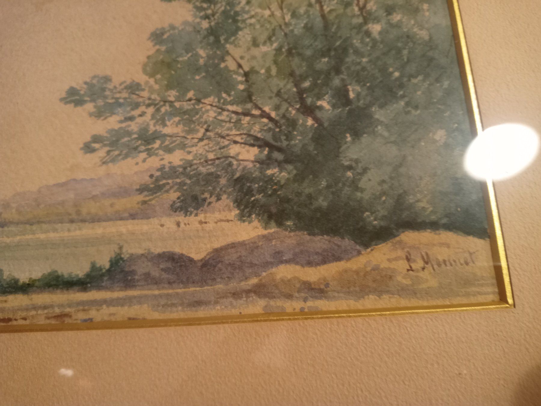 Dipinti: Aquarell Louis Mennet Gemälde – Usato da Prez-vers-Siviriez venduto da Monija70 1