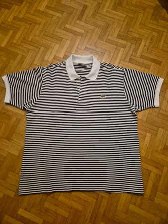 Polo Lacoste L.12.12 Classic Fit Blanc/Bleu Marine Fr 5/US L