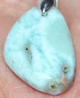 Anhänger L-4231 – Larimar Cabochon 23X16mm