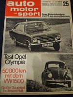 AMS 25/67 Opel Olympia VW 1500 Porsche 911 Mitter Saab 99 xa
