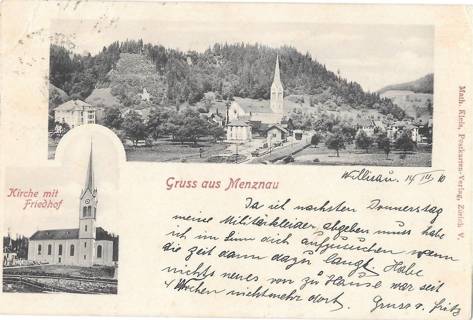 Cartoline postali: Menznau 2 Bilder – Usato da Olten venduto da clotaldi