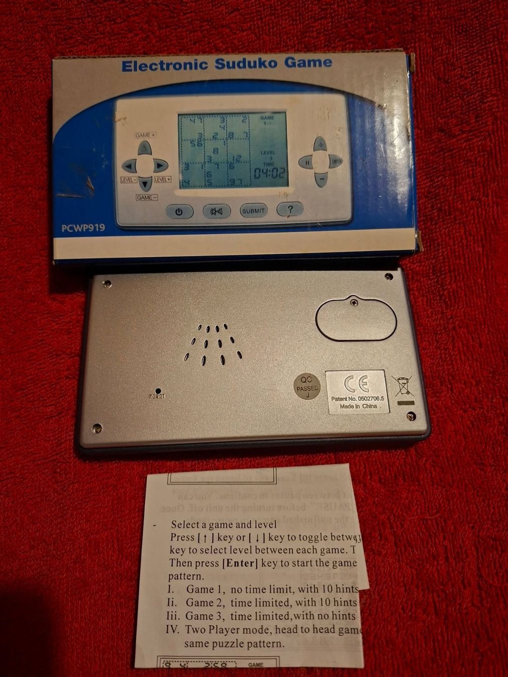 Spiele: Electronic Sudoku Spiel PCWP919 – Gebraucht aus Wittenbach von Nostalgie1965 2
