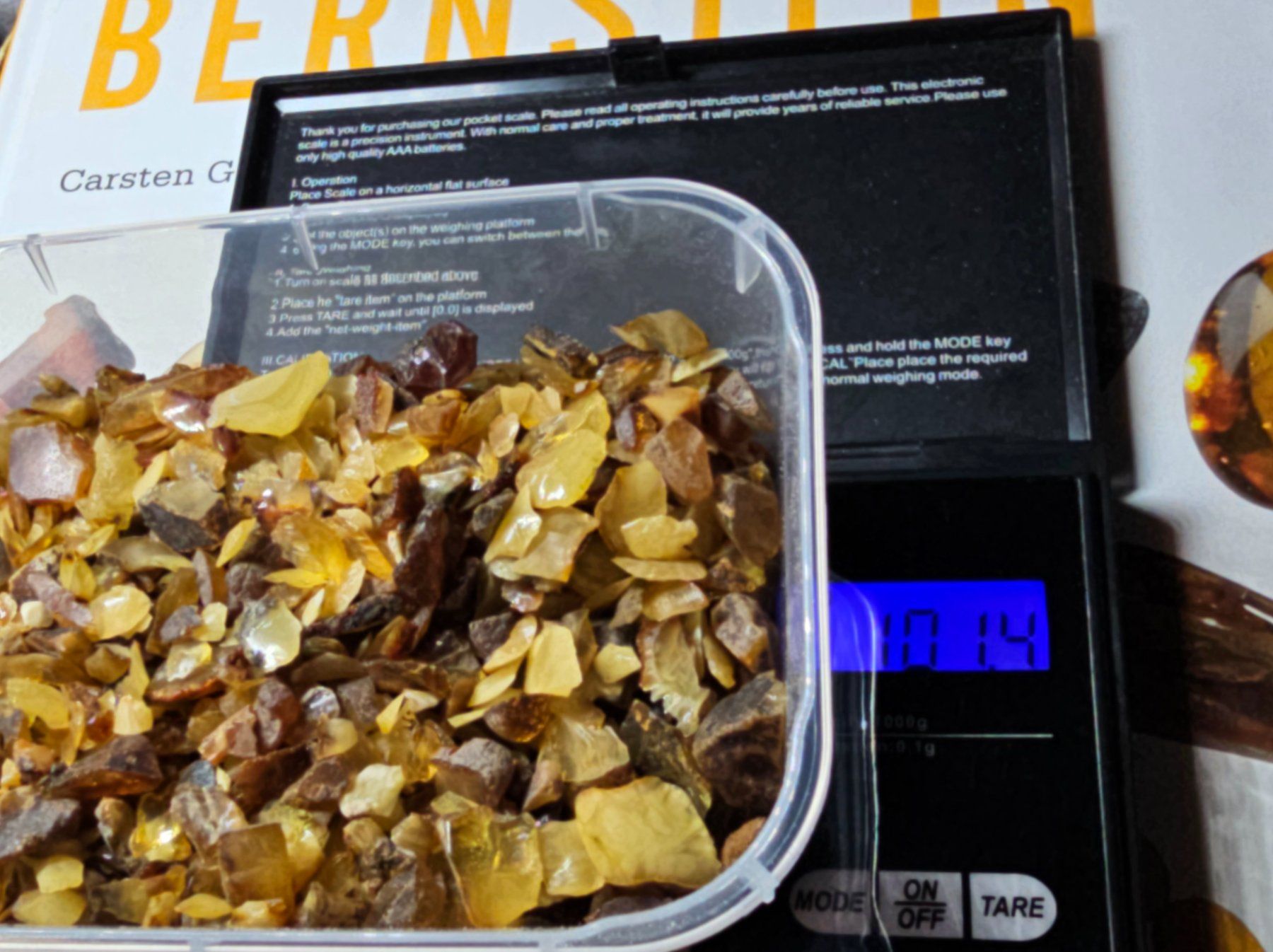 Minerali & Pietre curative: 100gr Rohbernstein hell lot baltisch Bernstein butterscotch – Nuovo (secondo la descrizione) da Riedt b. Erlen venduto da Gottestraene 6