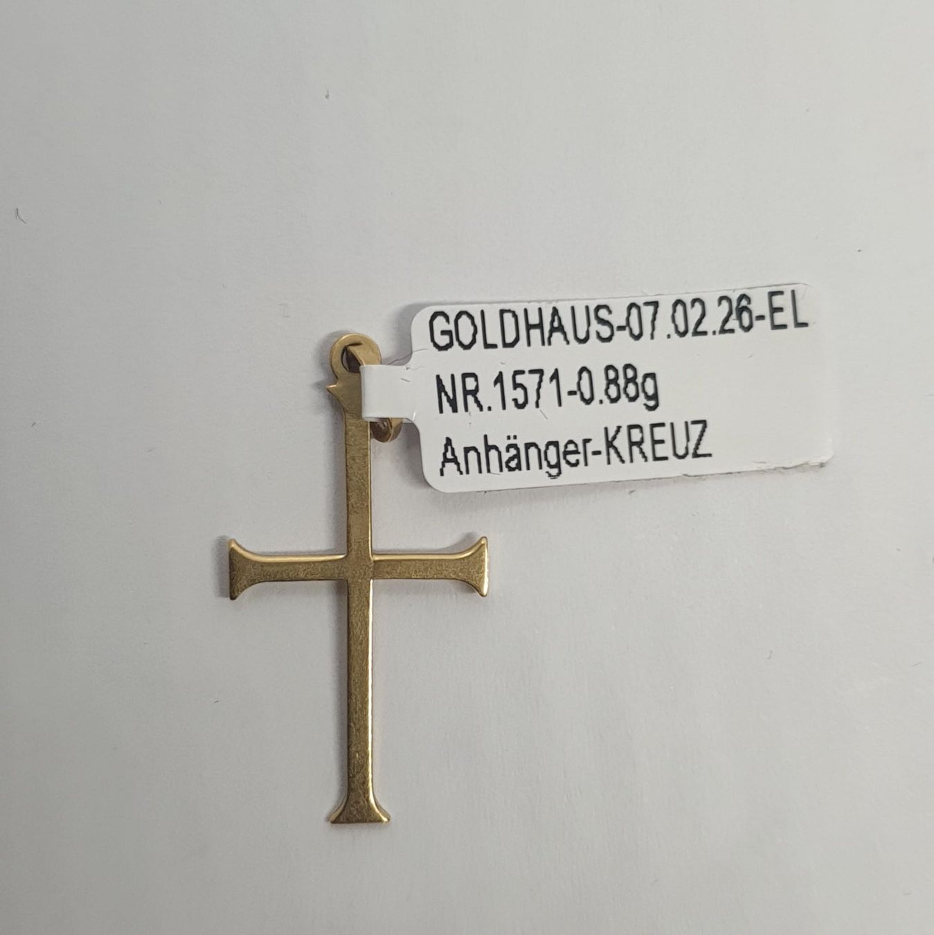 Ciondoli: Echt 18K Gold - Kreuz Anhänger – Usato da Luzern venduto da Goldhaus-Luzern 2