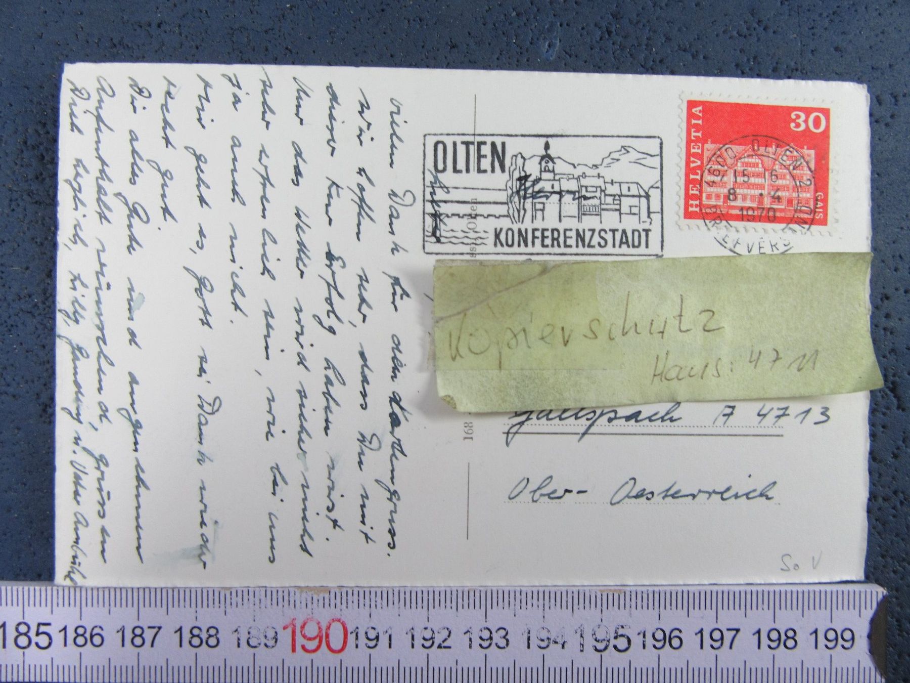 Ansichtskarten: OLTEN SO AK 1970 – Gebraucht aus Ettingen von Hausi4711 1