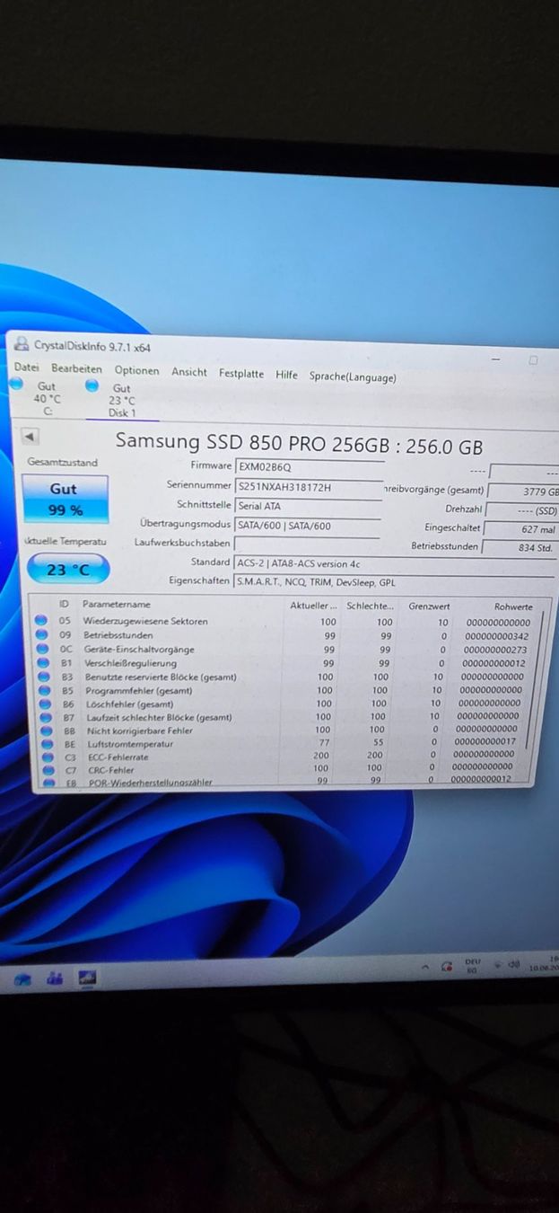 Samsung Dischi rigidi: Samsung 850 Pro 256GB SSD – Usato da Zihlschlacht venduto da vogelgrip 1