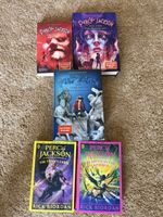 Percy Jackson books by Rick Riordan used set