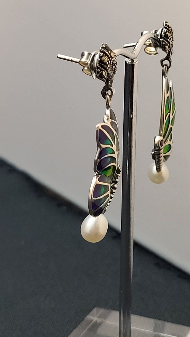 Ohrringe & -stecker: Silber-Ohrschmuck SCHMETTERLINGE – Defekt aus Basel von spinne02 2
