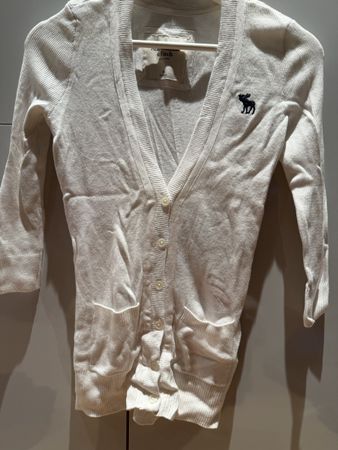 Abercrombie & Fitch Strickjacke, weiss, XS, NEU!
