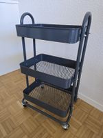Servierwagen Metall drei Ablagen grau guter Zustand