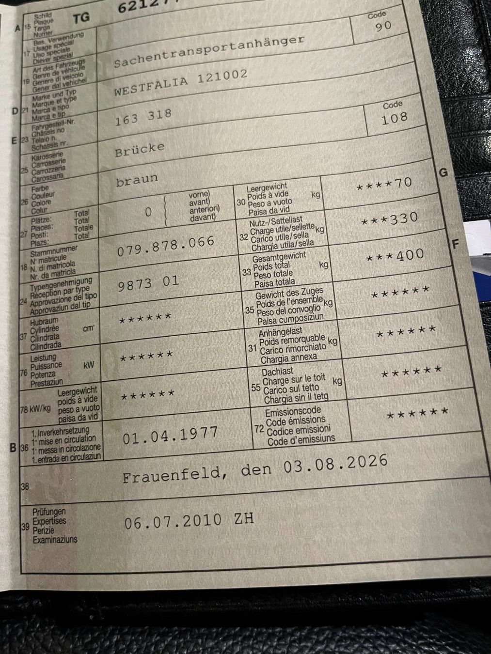 Rimorchi: Anhänger – Usato da Kreuzlingen venduto da Mio16 9