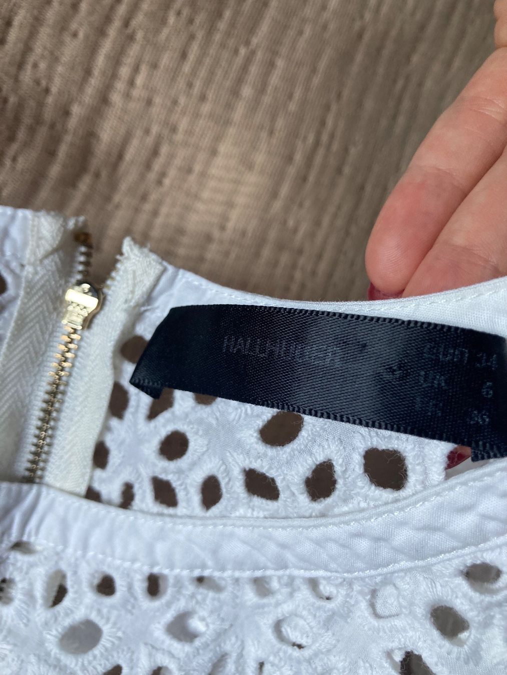 Hallhuber Vestiti: Hallhuber Kleid Baumwolle Spitze – Usato da Luzern venduto da AM2nd 4