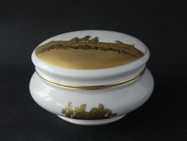 Schöne Dose Entwurf von Ph. Rosenthal mit Golddekor