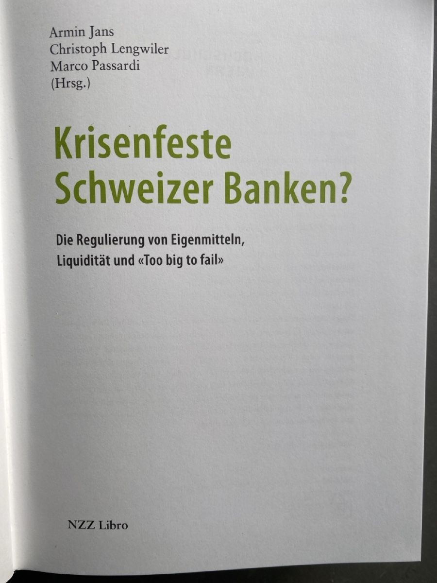 Libri: Krisenfeste Schweizer Banken? – Nuovo (secondo la descrizione) da Dallenwil venduto da kavogt6 3