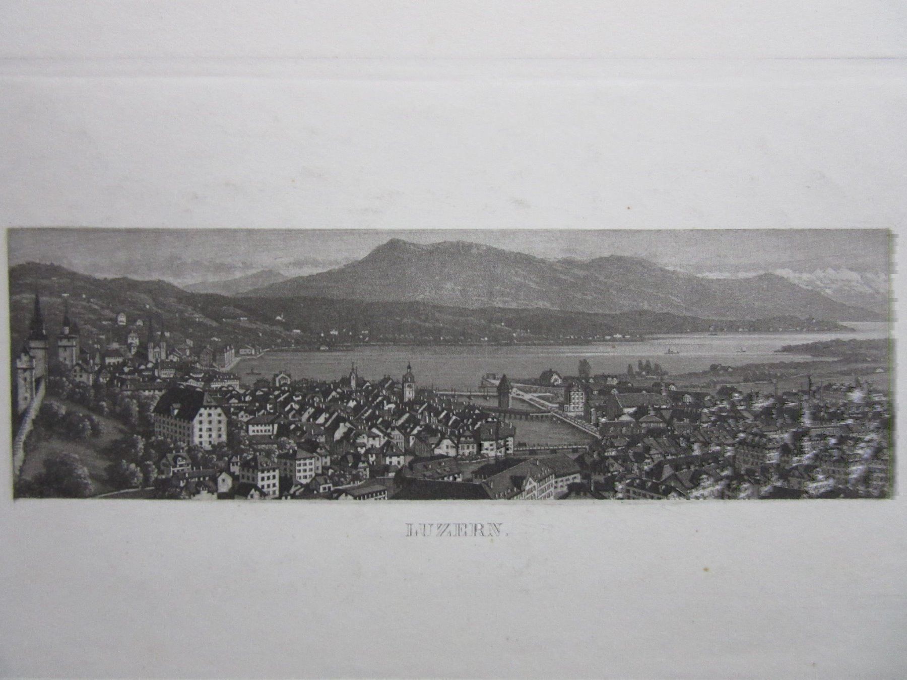 Incisioni: LUZERN AQUATINTA – Usato da Gersau venduto da grafik-kunst