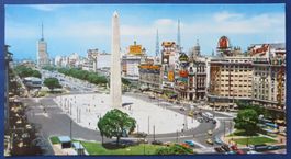Grosse vintage Postkarte BUENOS AIRES ARGENTINA 19x10cm