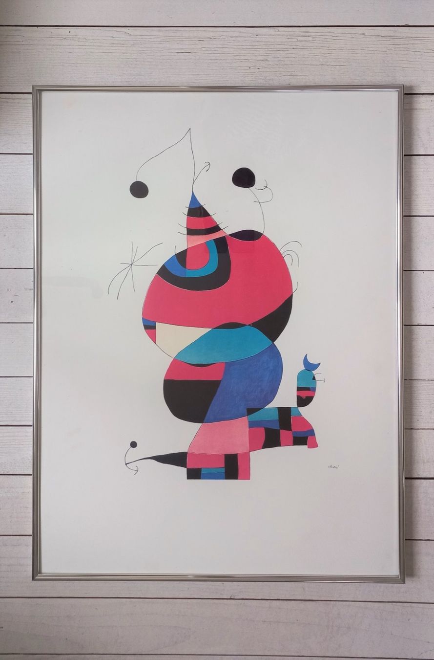 Poster & Bilder: Joan Miro Kunstdruck Poster "Hommage an Picasso" – Gebraucht aus Bévilard von Orscha