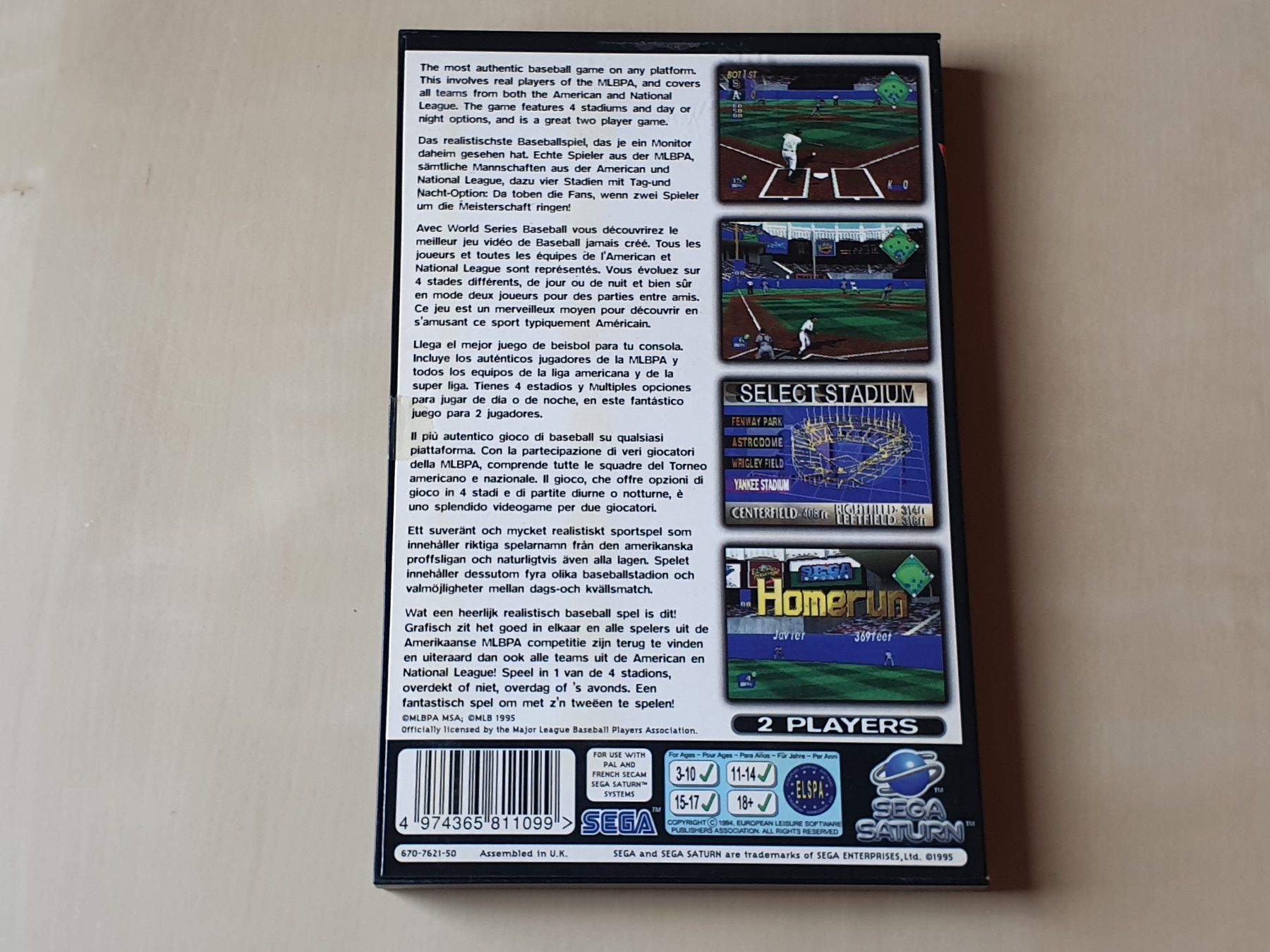 Sega Giochi: World Series Baseball Sega Saturn – Usato da Stansstad venduto da collectorsshop 1
