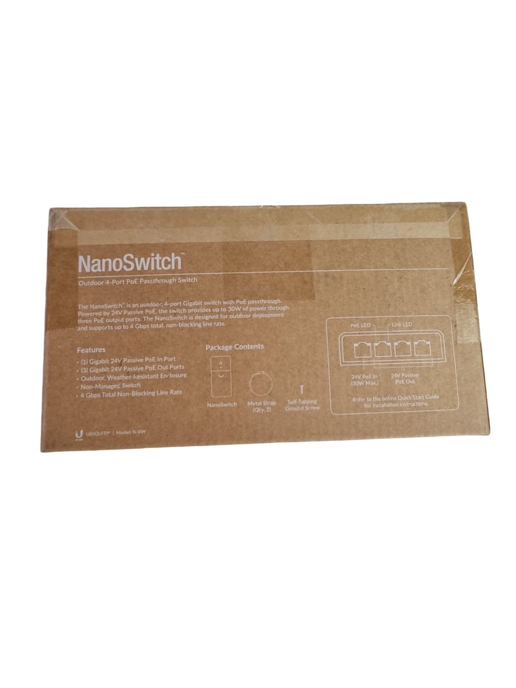 Ubiquiti Unità & Adattatore: NANO SWITCH Outdoor 4-Port-Switch – Nuovo (secondo la descrizione) da Wangen b. Olten venduto da Restwert_Wangen 4