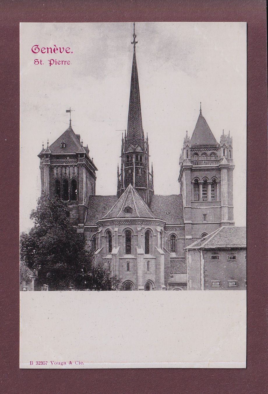 Cartoline postali: GENEVE - St. Pierre - Vouga surface brillante – Usato da Pully venduto da nicecards