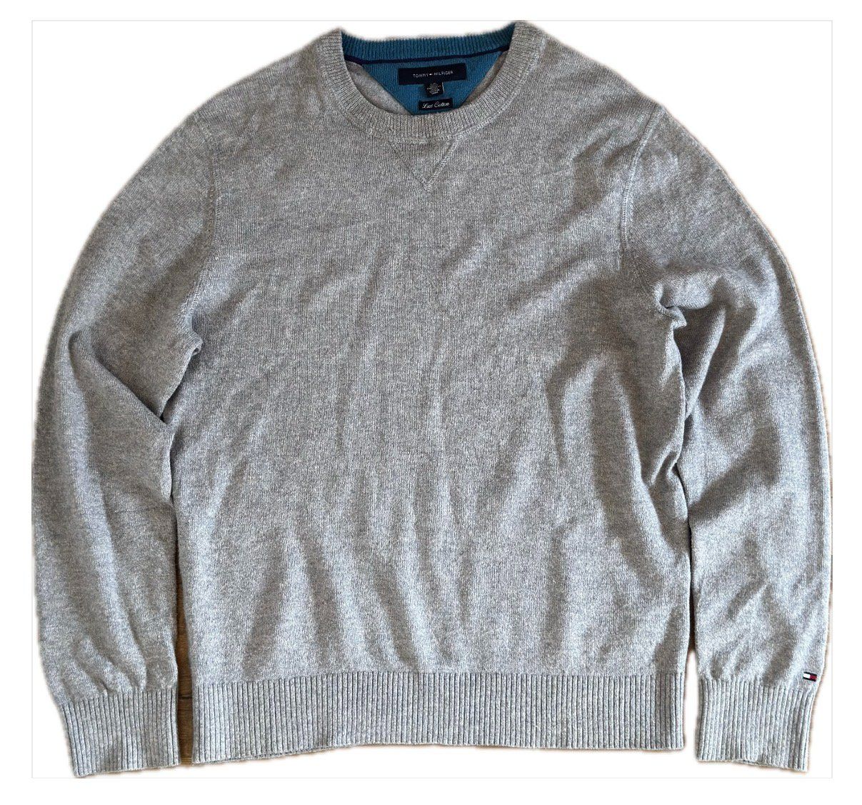 Tommy Hilfiger Pullover & Sweatshirts: Tommy Hilfiger Pullover, Lux Cotton, grau, L – Gebraucht aus Vilters von Sidsel_M