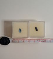 2 kleine faccetierte Saphire