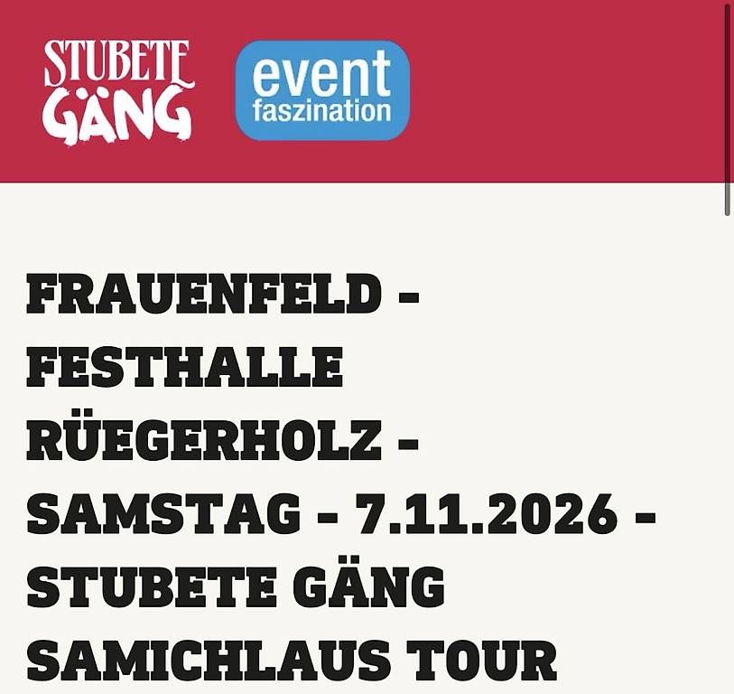 Biglietti: Stubete Gäng Konzert – Nuovo e nell'imballaggio originale da Ramsen venduto da juli_04 1