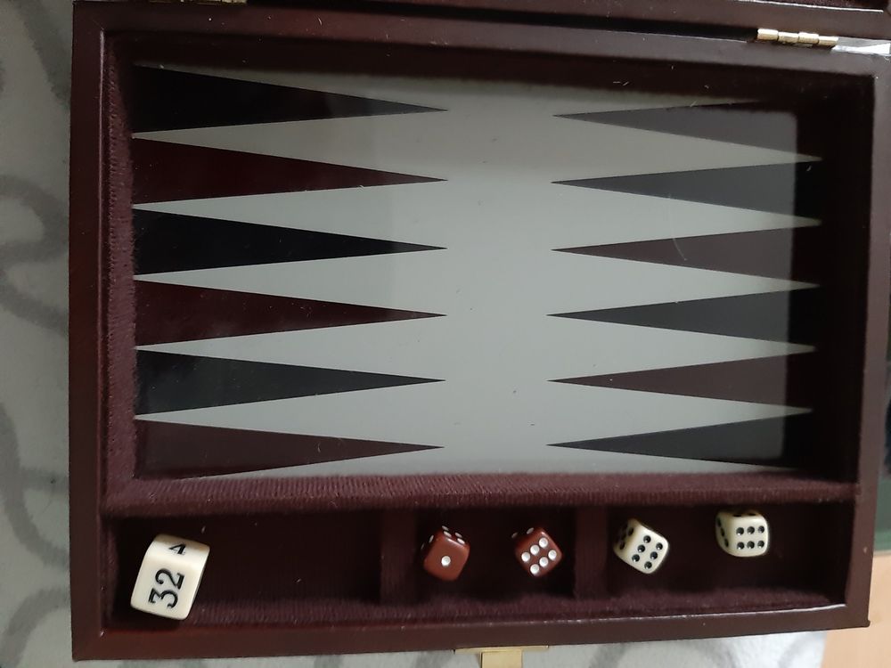 Backgammon Koffer Bruin (38 cm) - kopen bij