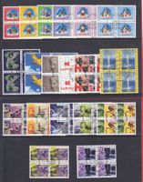 1999-2002 Viererblöcke 60 Stück  ERSTTAG  nach  SBK  635Fr.