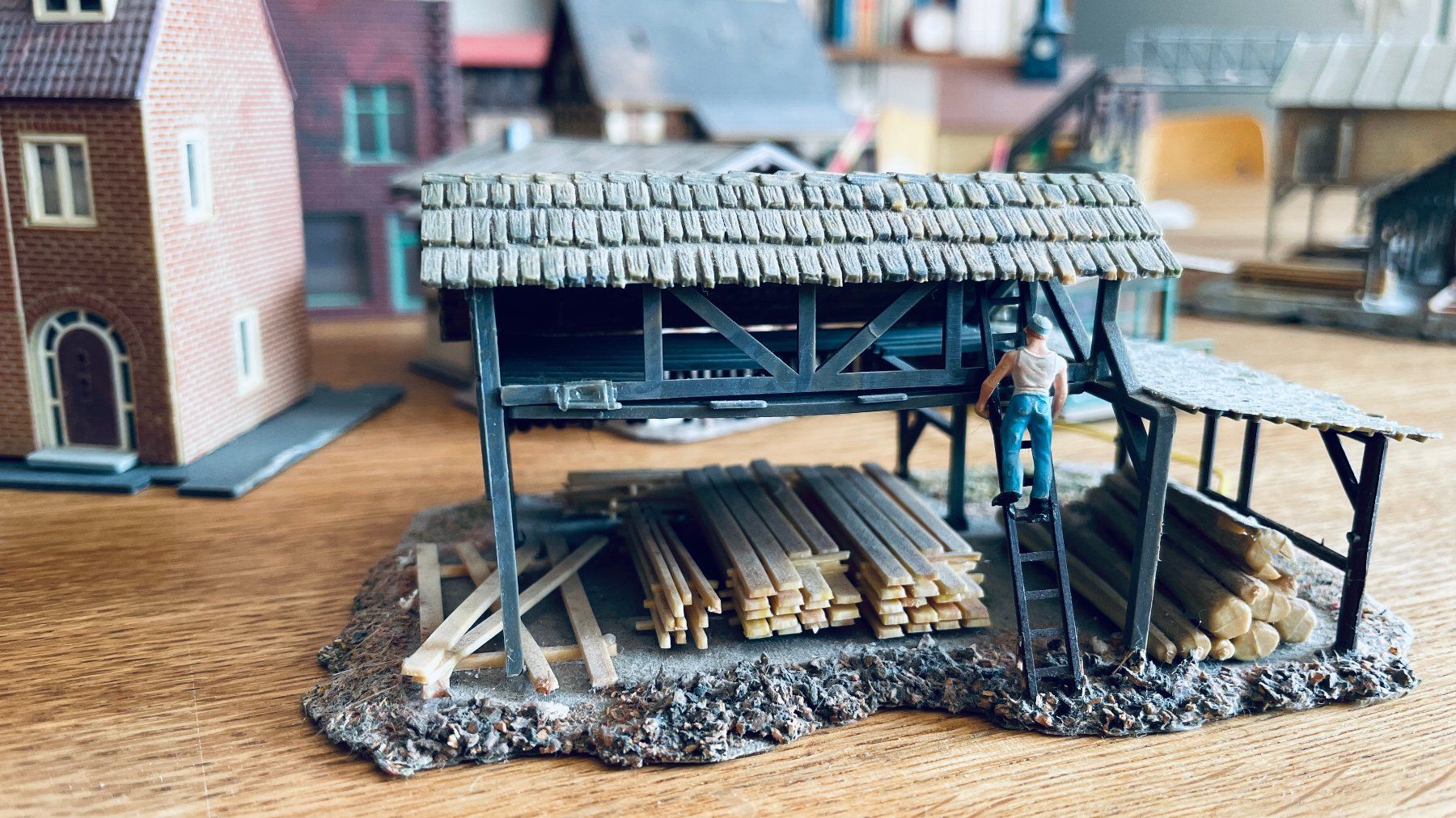 Modellini di ferrovie: Modellbahn Häuser Sammlung, Spur H0, Märklin – Usato da Basel venduto da Markolff 5