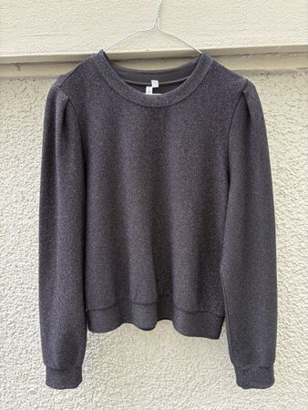 Schwarz glitzernder Pullover von &Other Stories, Gr. 38