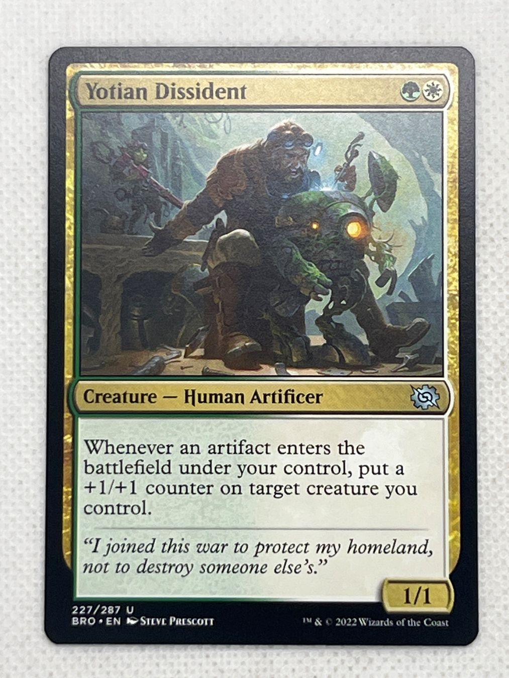 Magic The Gathering Carte collezionabili: MTG Yotian Dissident BRO 227 Englisch Uncommon – Usato da Hinterkappelen venduto da Kim1992