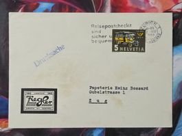CL33 Enveloppe + Timbre Suisse 1956