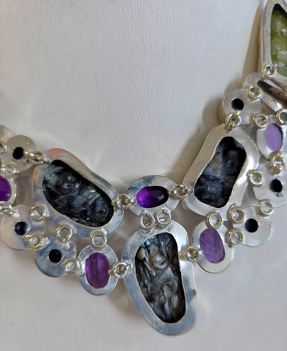 Catenine: Silber Collier Barockperlen und Edelsteine – Nuovo (secondo la descrizione) da Zürich venduto da Bieter04 6