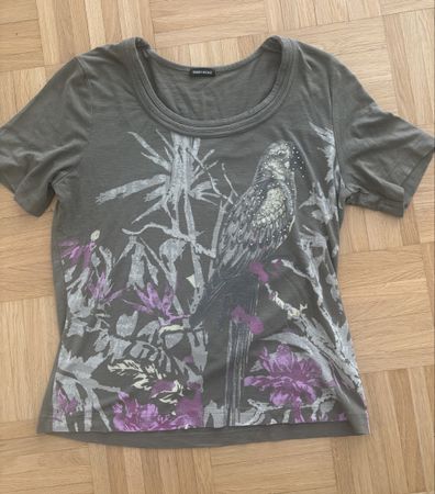Gerry Weber T-Shirt mit Papagei & Strass Gr M(xs/s)