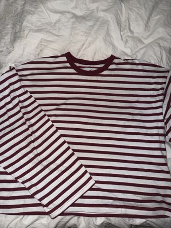 Scuffers Longsleeve rot/weiss gestreift Grösse S