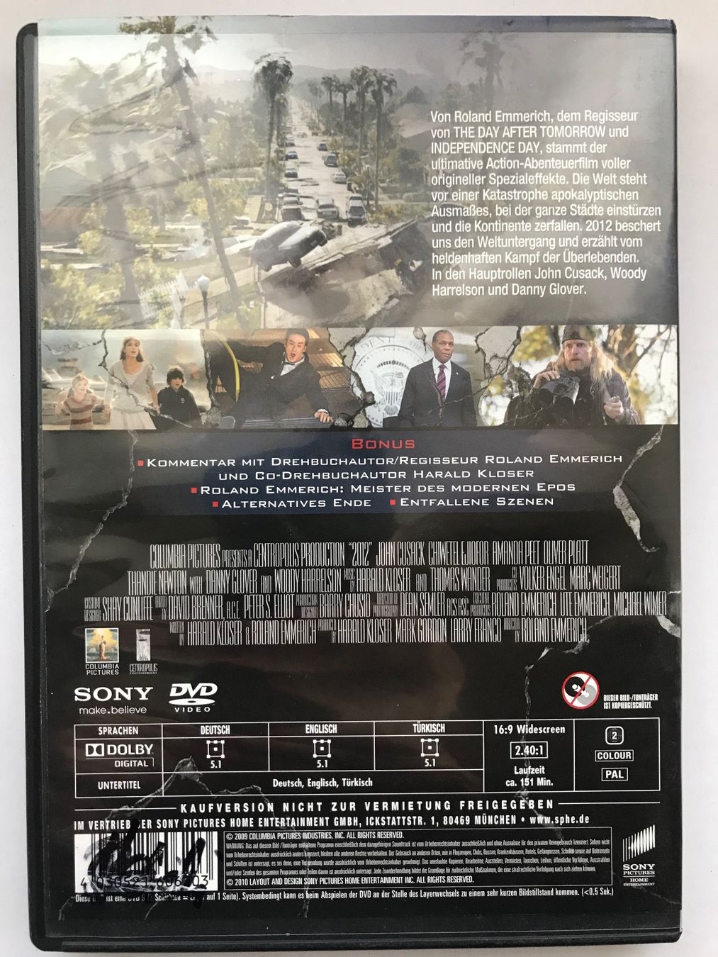 Tutti i DVDs: 2012 – Usato da Lostorf venduto da heidimeier 1