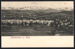Wil, Panorama mit Churfirsten und Speer