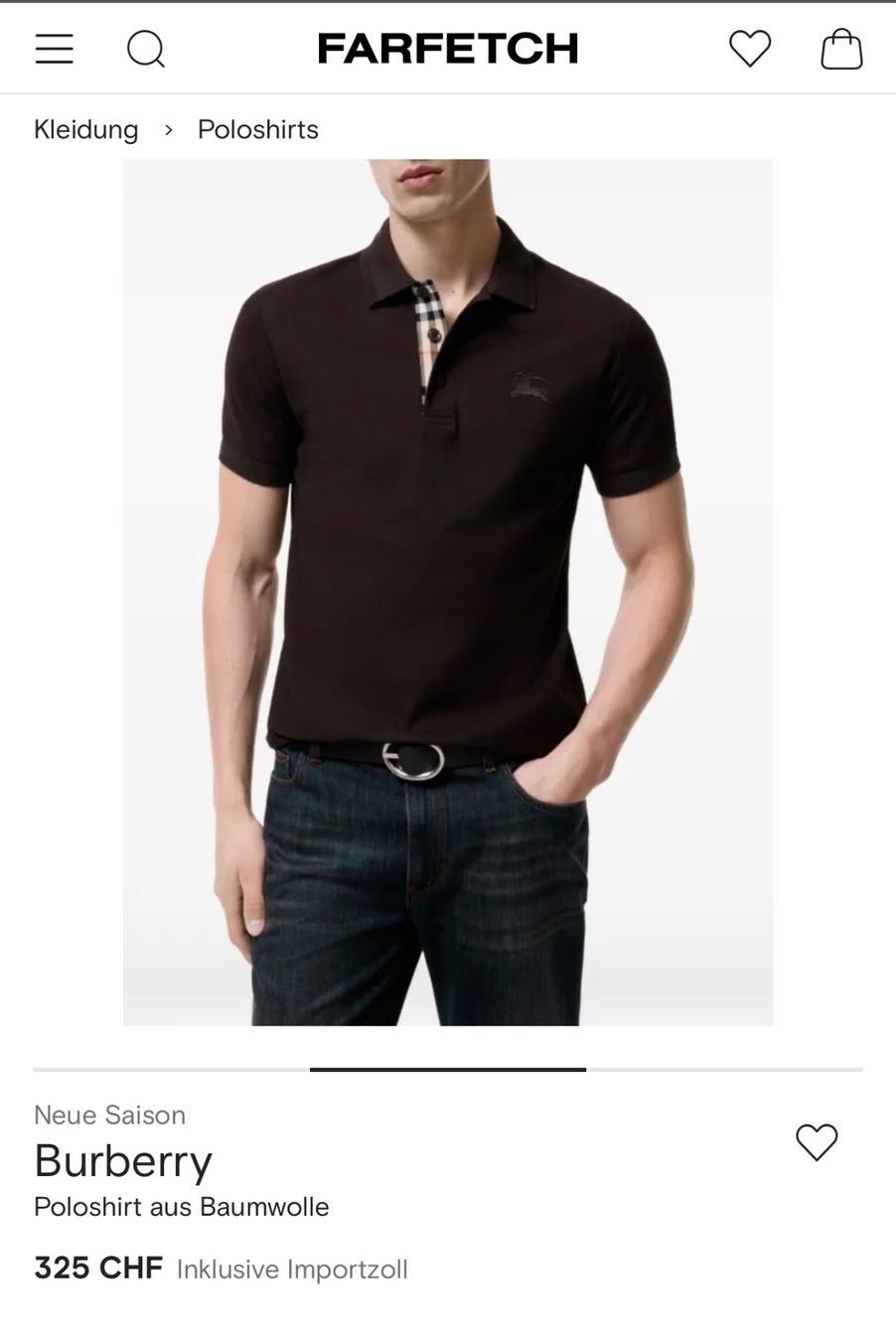 Burberry Magliette Polo: Burberry Poloshirt G L – Usato da Maienfeld venduto da tobeyl2020