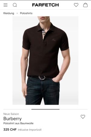 Burberry Poloshirt G L