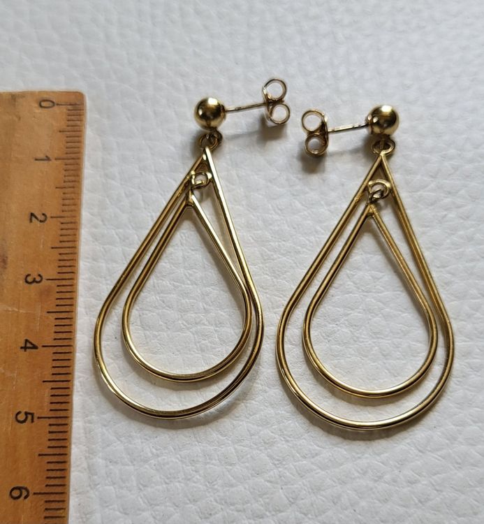 20x Ohrstecker Set 18K Vergoldet - DIY Ohrringe Mit Schleifendesign